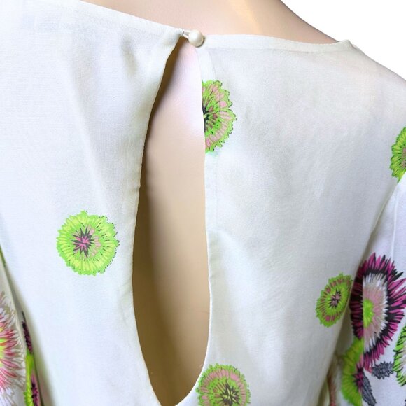 Ark & Co Floral Midi Dress Cutout Back & Bell Sleeves Boho Chic Resort  Small - Picture 3 of 11